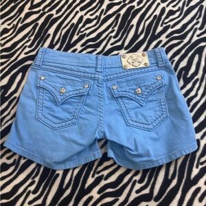 Miss me blue denim shorts